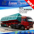 Automatic unloading Heavy duty 60tons rear tipping semi trailer truck for sale side dump truck trailer
